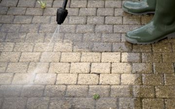 water running down drain